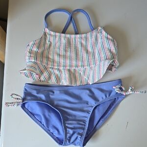 Kids Striped Bikini Set